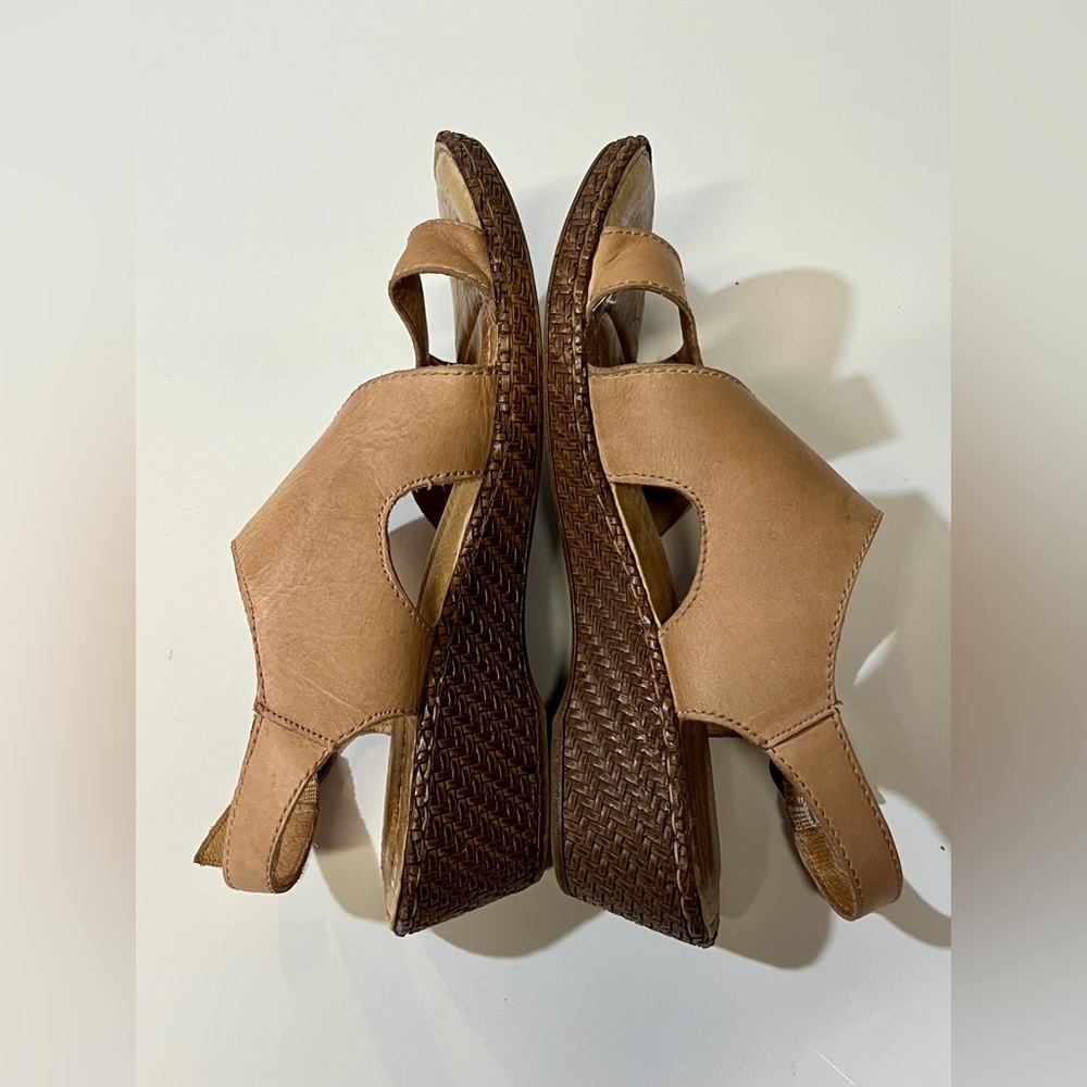 Born Tan Wedge Sandals - Picture 8 of 8